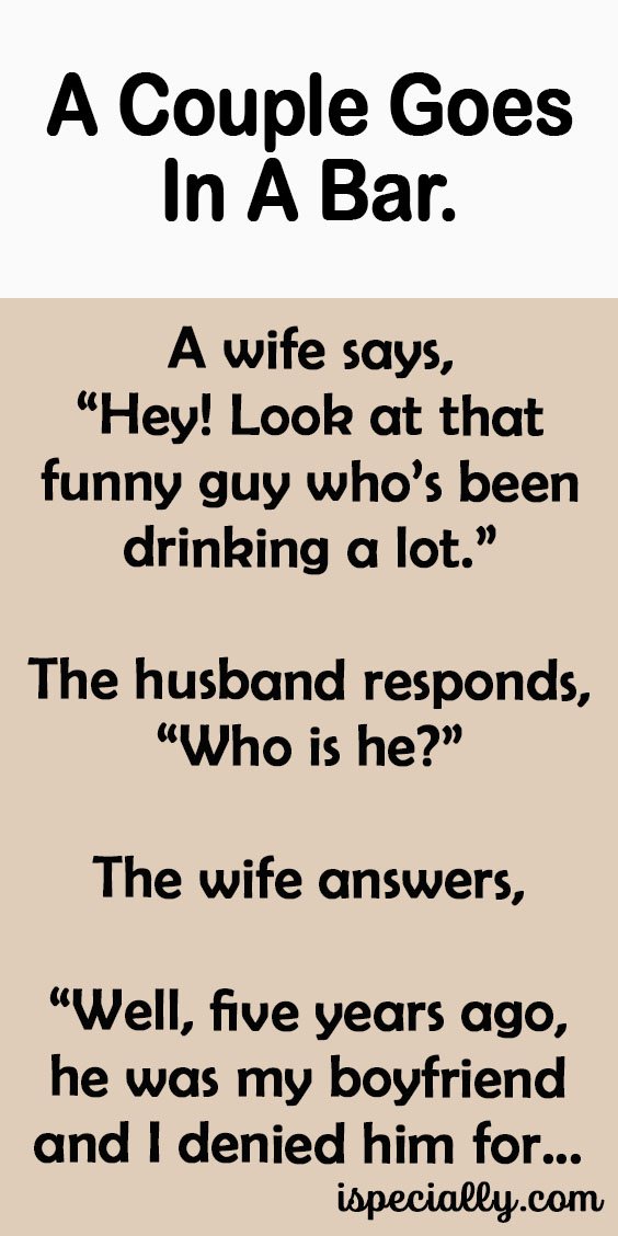 A Couple Goes In A Bar.